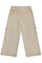 Cargo Pocketed Sweatpants for 6-9 Years Old - Beige - 2