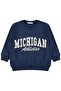 Mıcgıgan Printed Tracksuit Set for 2-5 Years - Navy Blue - 2