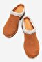 Zerlinda Women's Genuine Leather Clogs Slippers Orange Suede - 4