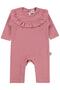 Jacquard Ribbed 3-18 Months Jumpsuit - Pink