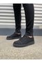Zrj152s high quality lace-up men's daily sport casual shoes - suede black - 3