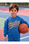 Baseball Printed Sweatshirt for Ages 2-5 - Blue
