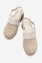Zaronil Women's Genuine Leather Clogs Slippers Beige Suede - 4