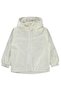 Fleece Lined Plain Raincoat for 6-9 Years Old - Ecru