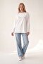 Off-white sweatshirt with stone detail - 2