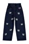 Embroidered 2-5 Years Old Pants Jeans - Navy Blue
