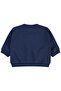 Floral Embroidered Basic Sweatshirt for 6-18 Months - Navy Blue - 2