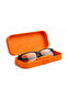 Orange Glasses Box with Lid Eyeglasses Carry Box Glasses Storage Container Hard Plastic Glasses Case
