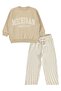 Mıcgıgan Printed Tracksuit Set for 2-5 Years - Beige - 4