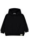 Basic Hooded Sweatshirt for Ages 6-9 - Black