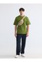 Esvab • Modern & Distinctive Zero Roba Collar Combed Cotton Men's T-Shirt - 3