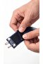 Navy Blue Metal Hook Buckle-Free Elastic Waist Belt 2-Pack - 4