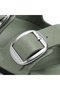 Mk205 Water Green Genuine Leather Full Covered Cork Sole Double Buckle Unisex Orthopedic Slippers - 8