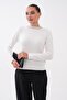 Women's Stone Detailed Collar Bearded Knitted Sweater 265158 - - 4