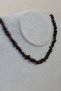 Certified Garnet Garnet Cracked Natural Stone Necklace