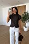 Double Collar Button Detail Lining Short Sleeve Modal Jacket Blouse Brown - 2