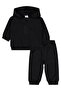 Rabbit Printed Hooded Basic Set for 6-18 Months - Black - 5