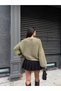 Crew Neck Thick Knit Drop Shoulder Oversize Loose Long Sleeve Knitwear Sweater Aw26Kz00031 - 2