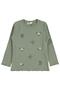 Floral Printed Sweatshirt for 6-9 Years Old - Khaki