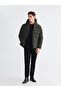 Ozmarka New Season Khaki Regular Fit Hooded Men's Puffer Jacket - 2