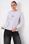 Women's Dog Embroidered Three-Thread Sweatshirt 265134 - - 2