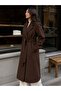 Long Cashmere Coat with Belt, Lined, Stylish Premium Winter Coat - 3