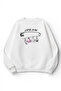 Unisex Soft Textured Luck Printed Design Oversize 3 Thread Crew Neck Sweatshirt