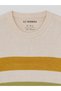 Vizyon New Season Ecru Crew Neck Striped Boys' Knitwear Sweater - 4