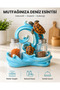 Ocean Themed Double Glass Salt and Pepper Shaker Set with Sea Turtle Figure Decorative Ocean Themed Home Kitchen Accessory - 4