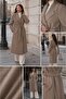 Long Cashmere Coat with Belt, Lined, Stylish Premium Winter Coat - 7