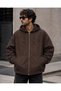 Men's Hooded Coat with Fur Lining