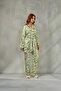 Women's Patterned Satin Kimono Dressing Gown Set Belted Pajama Set Bloom & Bridal Dowry Pajamas, Gift Nightgown Set - 5