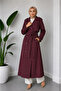Women's Modal Tencel Belted Pocketed Lined Long Trench Coat - 3