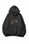 Unisex Soft Textured Sufism Printed Design Oversize 3 Thread Hoodie Sweatshirt