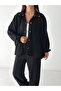 Modal Fabric Oversize Set with Snap Fasteners and Elasticized Legs - 6