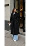 Long Cashmere Coat with Belt, Lined, Stylish Premium Winter Coat