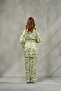 Women's Patterned Satin Kimono Dressing Gown Set Belted Pajama Set Bloom & Bridal Dowry Pajamas, Gift Nightgown Set - 7