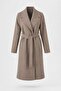 Long Cashmere Coat with Belt, Lined, Stylish Premium Winter Coat - 2