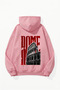 Unisex Soft Textured Rome Printed Design Oversize 3 Thread Hoodie Sweatshirt