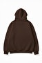 Unisex Soft Textured Luck Printed Design Oversize 3 Thread Hoodie Sweatshirt - 2