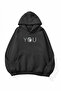 Unisex Soft Textured You Moon Printed Design Oversize 3 Thread Hoodie Sweatshirt