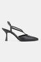 Women's Black Genuine Natural Leather 35-41 Size Heel-Style Open Back Shoes - 5