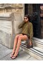 Women's Button Detailed Turtleneck Knitwear Sweater - 5