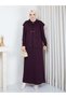 Full Length Stylish Knitwear Suit with Vest in Plum Color