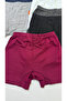 Boy's 6-Piece Set, 100% Cotton, Soft Ribbed Fabric, Plain, Patternless School Boxers - 3
