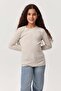 Girl's Corded Fabric Long Sleeve Blouse
