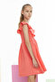 Girl's Ruffle Detailed Dress - 6