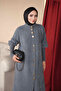 Smoked Hakim Collar Angora Soft Coat Cardigan - 4