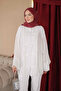 White Piping Buttoned Kimono - 4