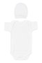 Baby Boy Natural 100% Cotton Ecru Gray Flying Balloon Embroidered 10 Piece Hospital Discharge Set - 3